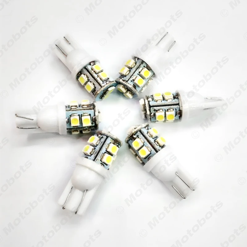 

FEELDO 50Pcs Bright T10 Wedge 168 194 W5W Car LED Light Bulbs 1210 10SMD 12V 7 Colors #AM2790