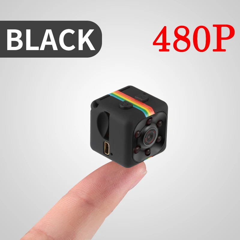 480P Black Новинка SQ11 HD 1080 P Мини камера Espia Oculta камера gizli Micro Cam секретный маленький видеорегистратор с режимом ночной съемки велосипед поддержка Скрытая TF карта - Цвет: 480P Black
