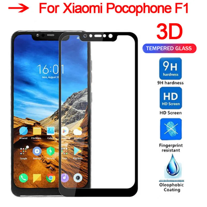 Закаленное стекло для Xiaomi Pocophone F1 Защитное экрана mi 8 se Mi A2 Lite 6 X защитное |