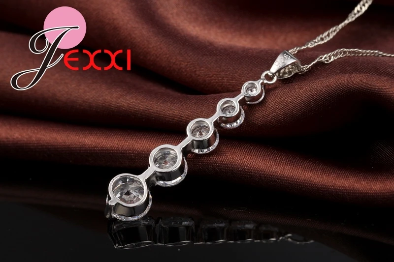 Комплект из колье и серёг серебра 925 пробы|wedding jewelry sets|necklace earring setfashion set |