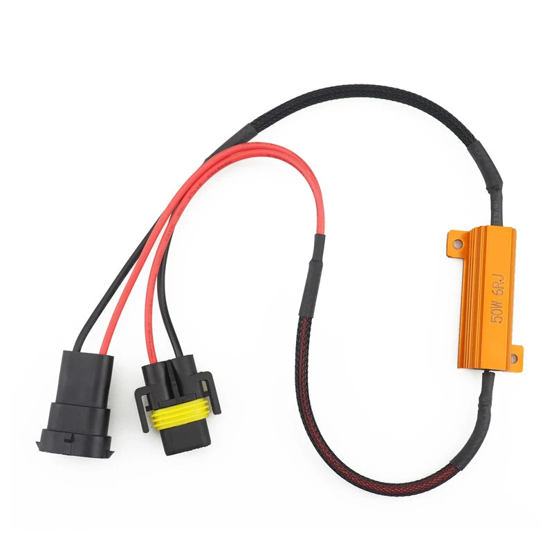 

OXILAM 2Pcs 50W 6RJ H8 H11 9005 9006 HB3 HB4 Car Fog Lamps Decoder Error Warning Resistance Headlight Load Resistor LED Canbus