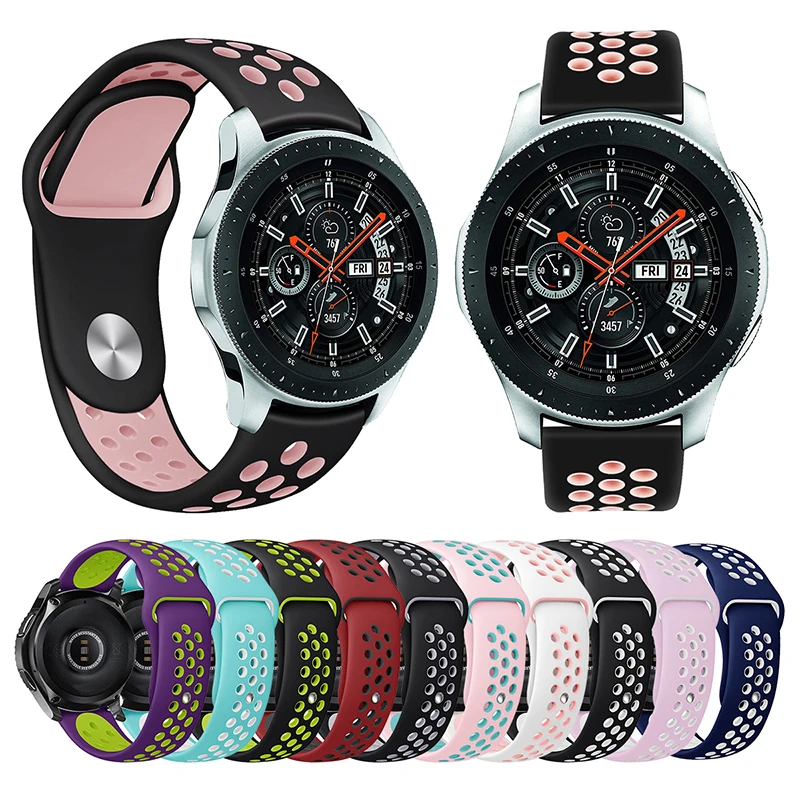 Ремешок сменный для Samsung Galaxy Watch Band мягкий силиконовый браслет Gear S3 22 мм Sport S2 46 42