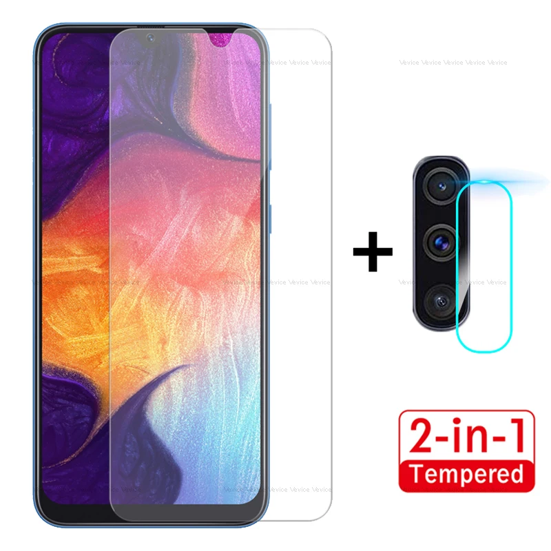 Закаленное стекло и задняя камера для Samsung Galaxy A50 A40 A70 A60 M40 M20 2019 A7 Защитная пленка
