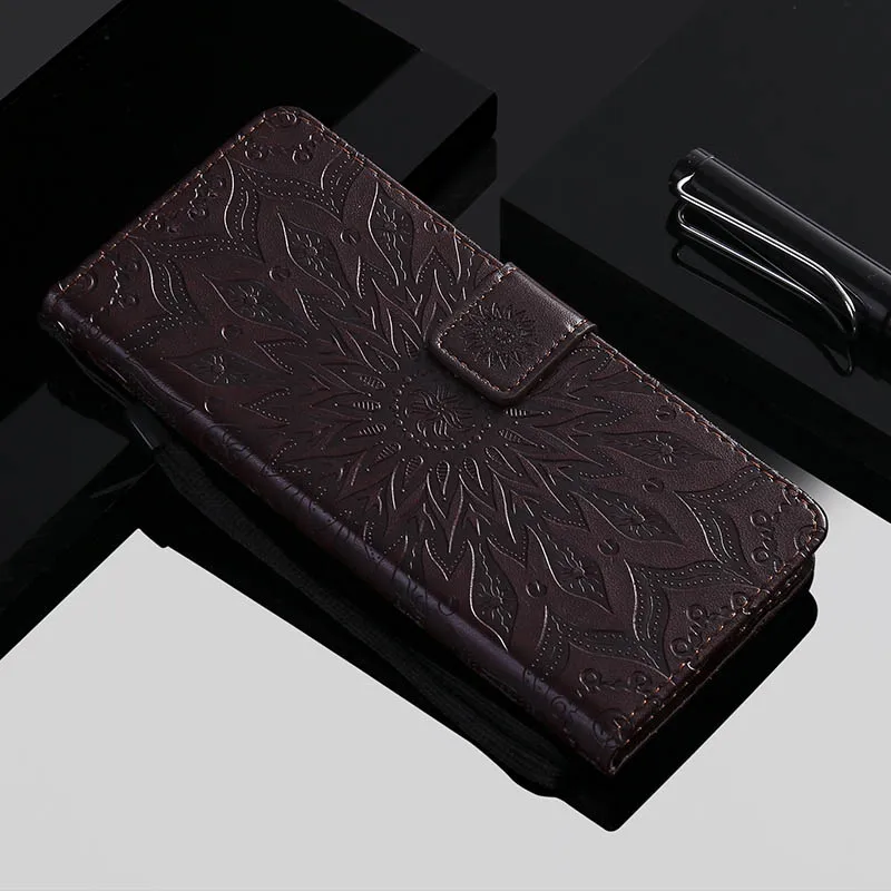 Coque чехол для Xio mi Red mi 4X 4A 3S mi 5X5 6 8 A1 Чехол-кошелек для Xio mi Red mi Note 3 4X5 5A 6 Pro Pocophone F1 чехол s - Цвет: Коричневый