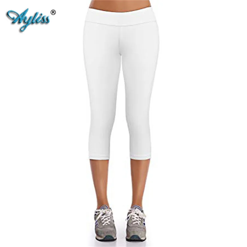 White Ayliss женские энергетические Бесшовные Спортивные штаны с контролем живота супер эластичные спортивные штаны с высокой талией для бега - Цвет: White