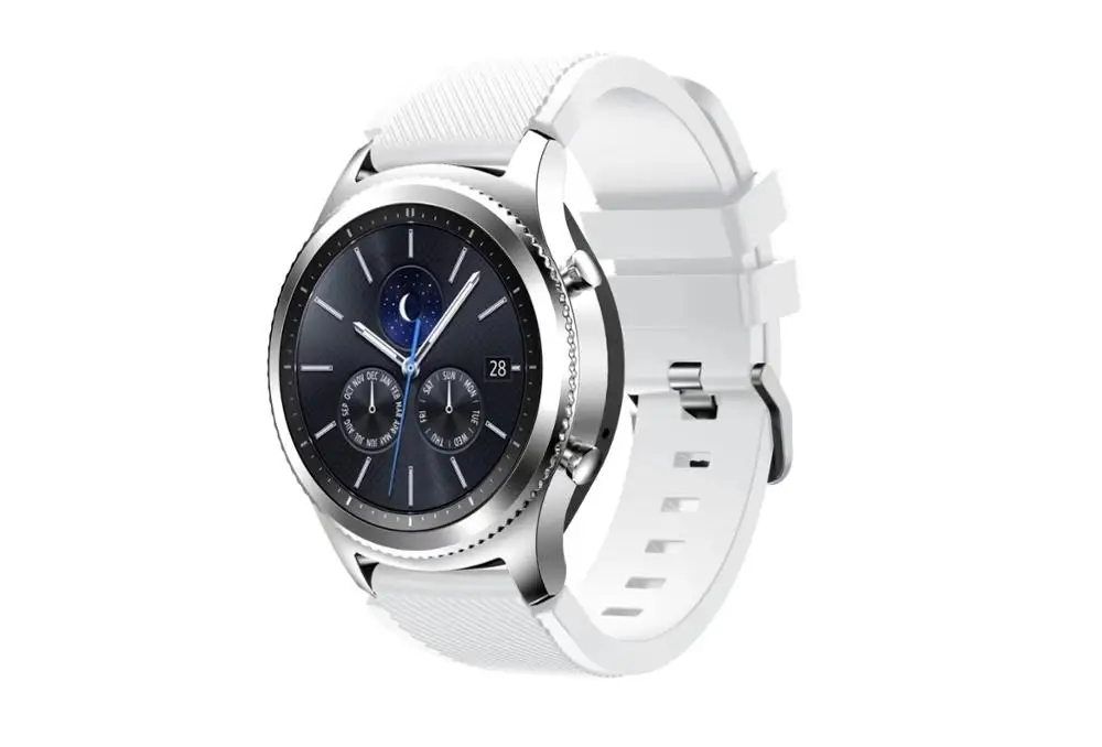 Gear S3 Frontier/классический ремешок для часов из мягкого силикона Samsung 22 мм|replacement watch