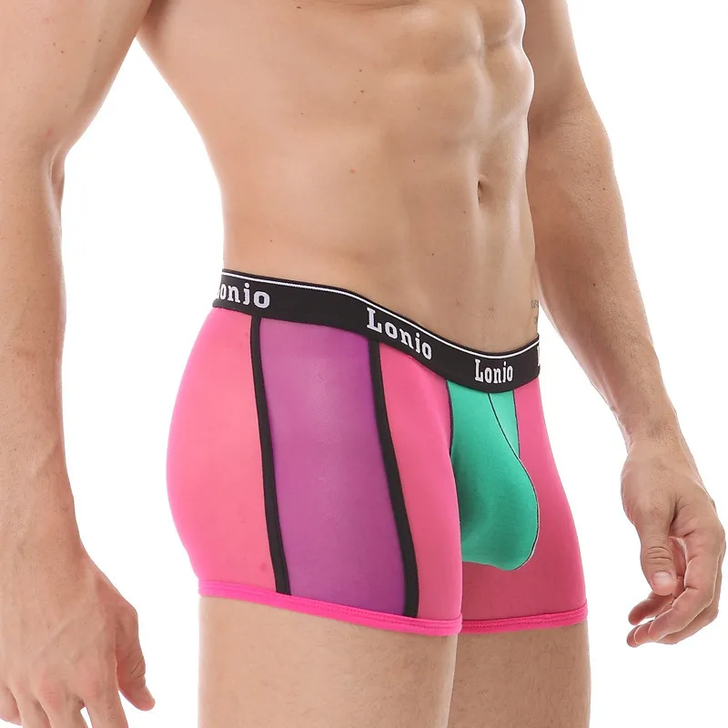 Ультратонкая сетка боксершорное прозрачное Сетчатое нижнее белье сексуальные