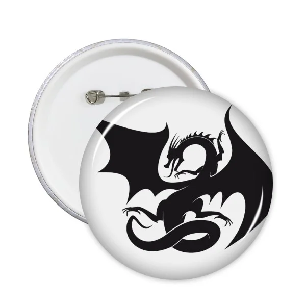 5 шт. круглый значок с изображением дракона животного | Дом и сад