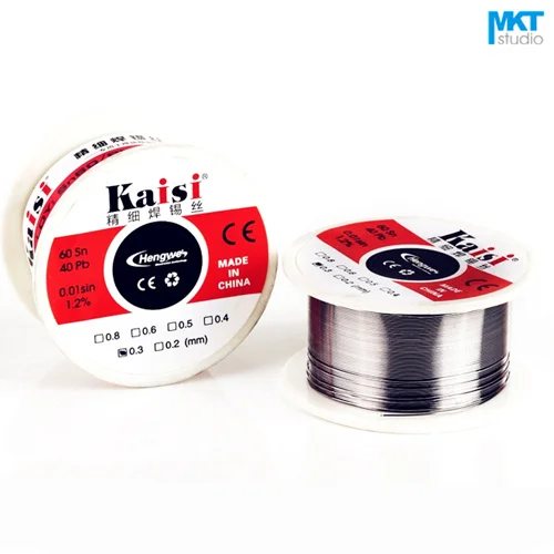 

5Pcs High Purity 50g 0.3mm Tin Solder, Soldering Wires Reel Containing Rosin