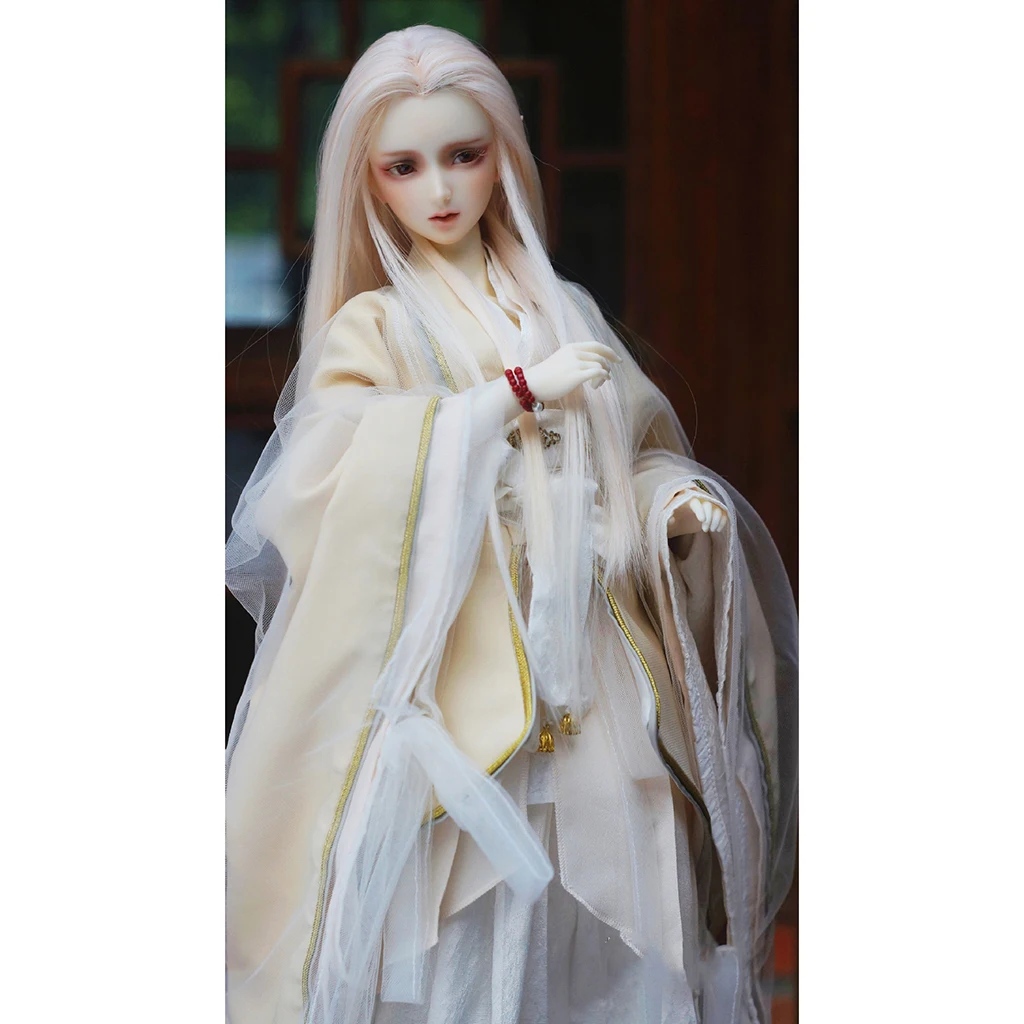 1/3 шарнирная кукла 9 10 дюймов BJD полный парик розово белые волосы для куклы DZ Volks