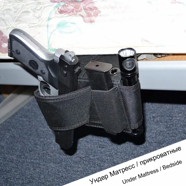 Регулируемый под матрас прикроватный кобура для пистолета автомобильное