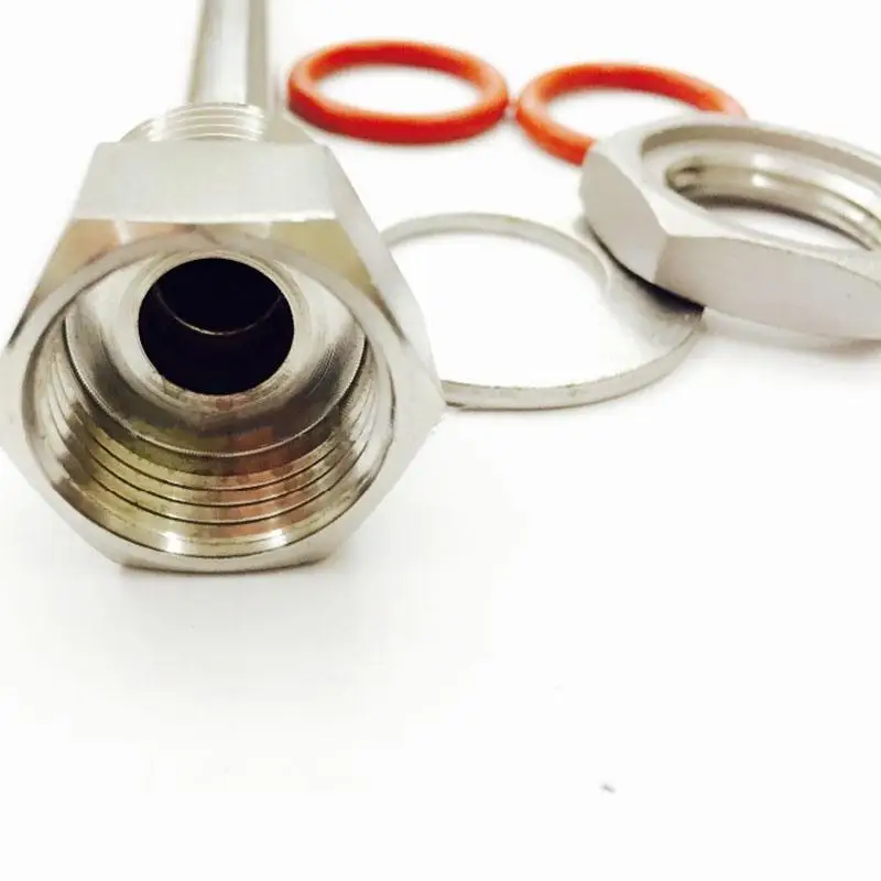 Набор Thermowell из нержавеющей стали 304 длина 2 5 дюйма с замком 1/2 гайка для домашнего