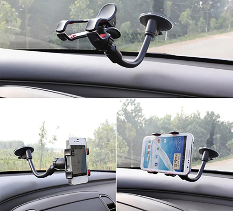 Biety Car Mini Mobile Phone Holder 360 Degrees Rotary Navigation Clip ABS Black Accessories | Автомобили и мотоциклы