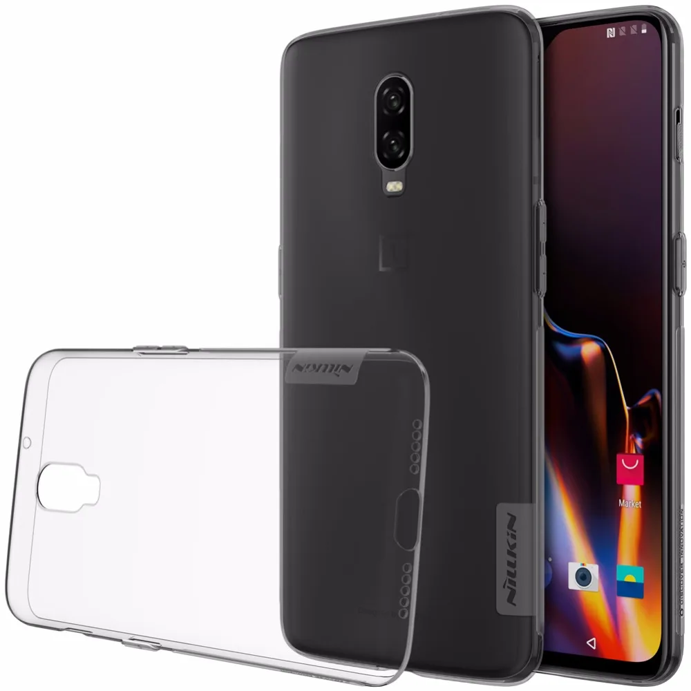 Чехол для oneplus 6T One plus 6T NILLKIN Nature прозрачный мягкий, роскошный, из ТПУ на заднюю панель для oneplus 6T
