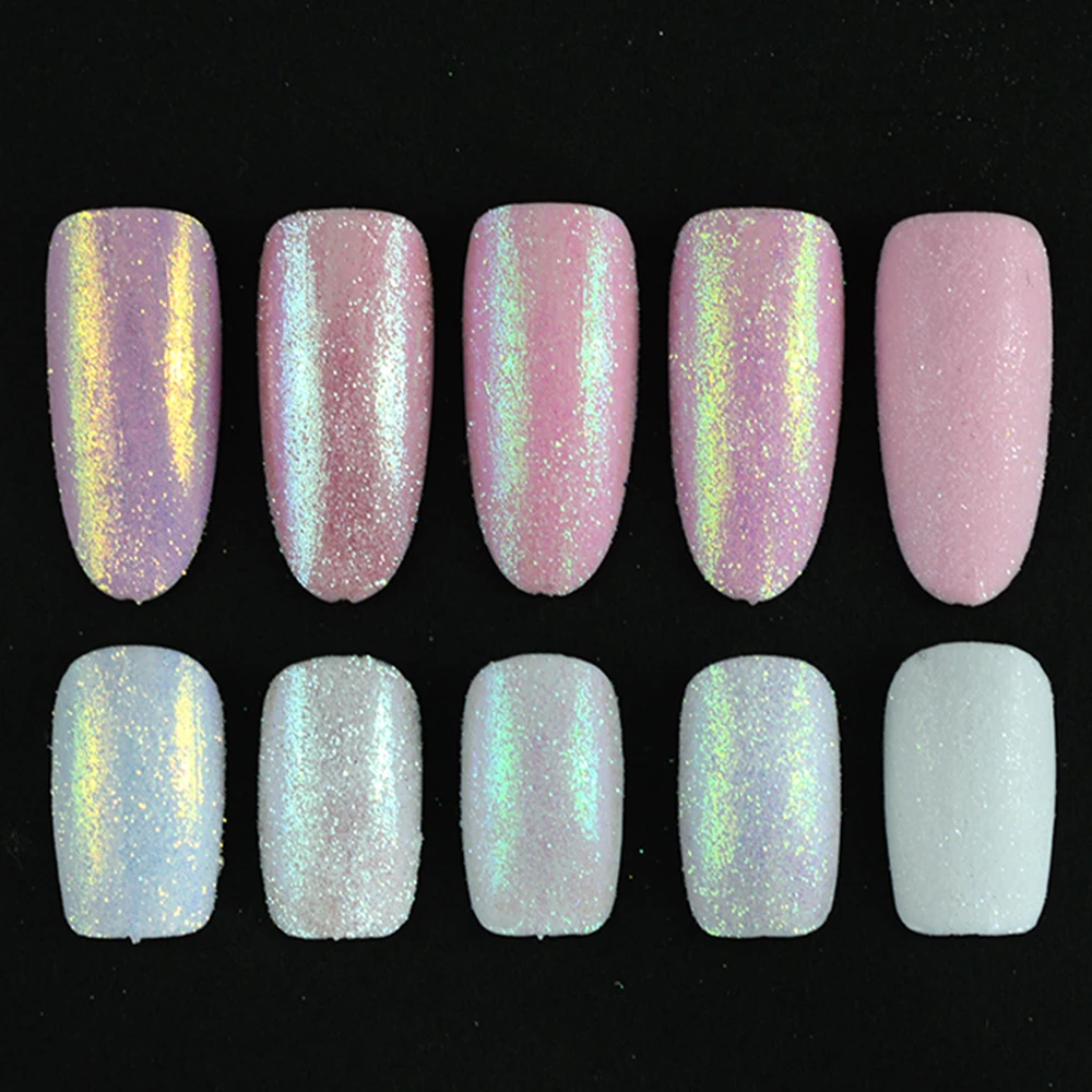 1 бутылка русалка блестящая ногтей сахарная пудра Пыль голографическая блестка