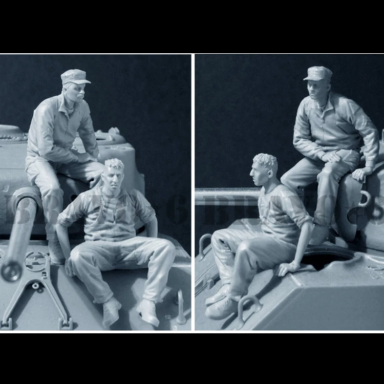 Военный танк США 1/35 модель солдата из смолы GK военная тема Второй мировой войны