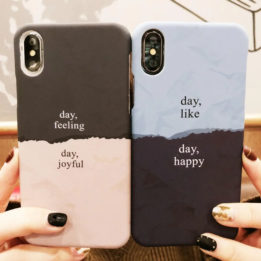 Couple Lovers Phone Case Little Warm For iPhone 7 Hard PC Cover 8 Plus 6 6s Shockroof Flip |