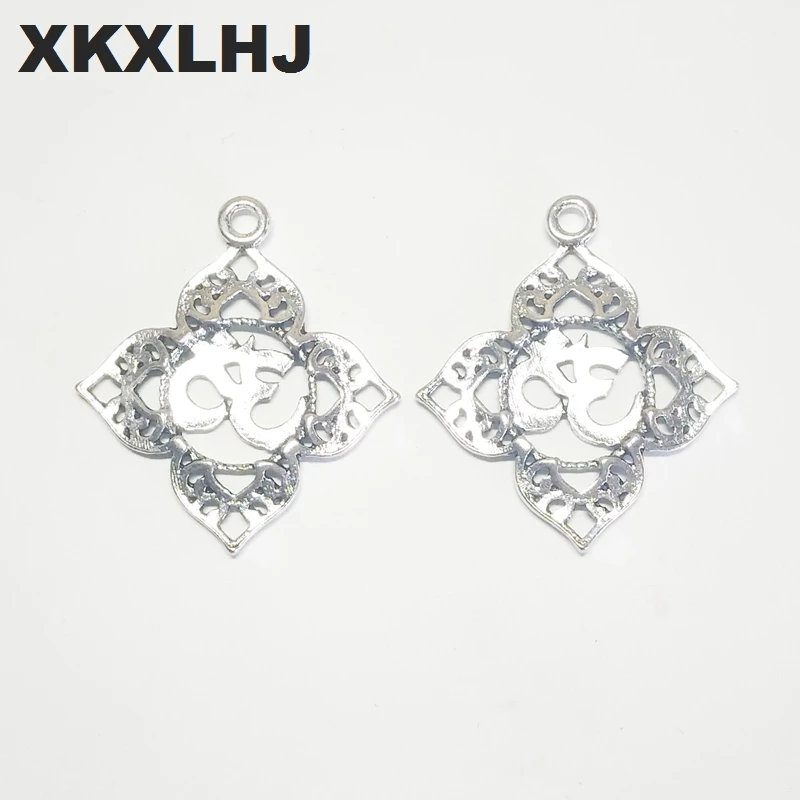 XKXLHJ 10 шт. Новый буддизм йога кулон Подвеска шелк Ом АУМ Будда Лотос гламур