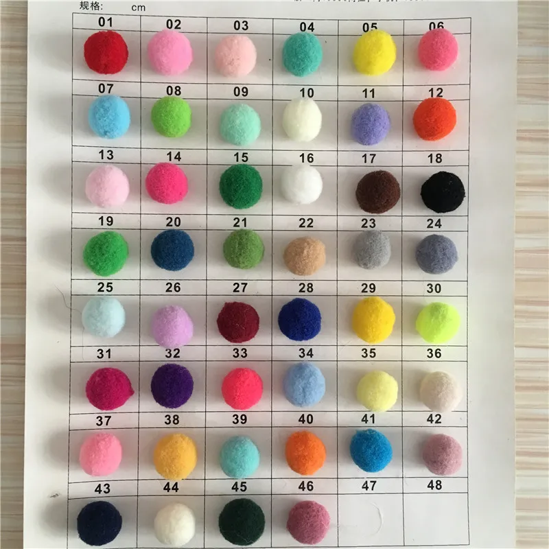 Большая упаковка Многоцветный DIY декоративный шар 10/15/20/25/30 мм меховой помпон