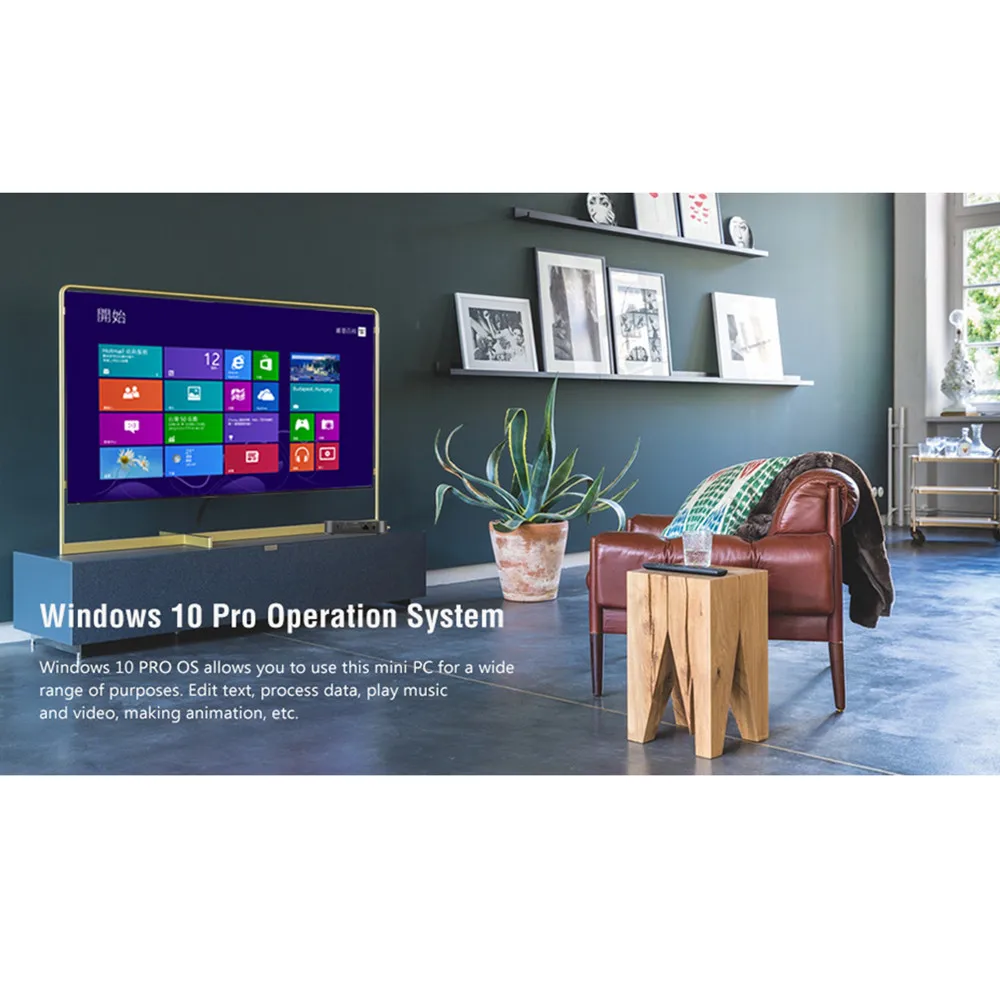 Minix NEO Z83 4 Plus Intel безвентиляторный мини ПК Cherry Trail X5 Z8350 HD graphics Гб 64 2 ГГц + 5 WiFi BT4.2 ТВ