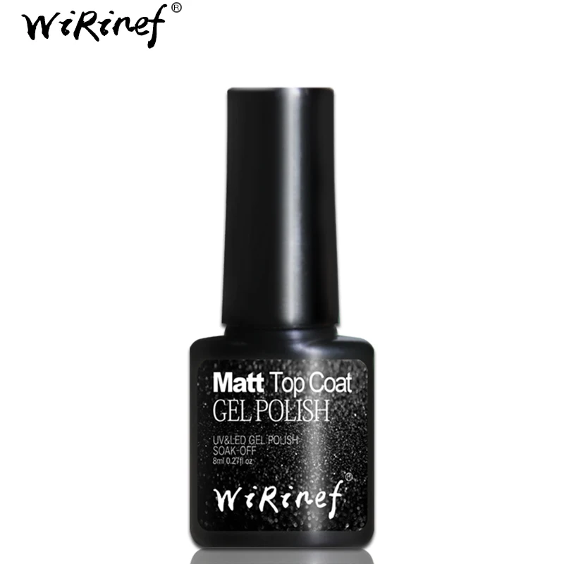 matte top coat WiRinef 5 цветов Обнаженная Сладкая розовая серия лак для ногтей гель Полупостоянный УФ лак для ногтей длительного действия Гель-лак - Цвет: matte top coat