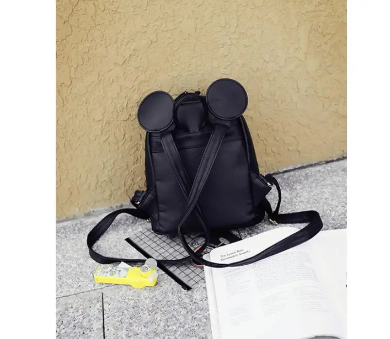 Рюкзаки с Микки и Минни женская сумка через плечо из искусственной кожи высокого