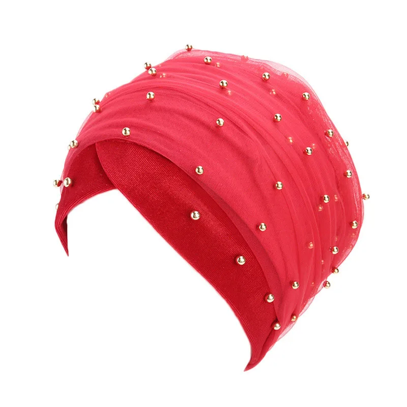 Большой новый роскошный женский шарф шапочки под хиджаб бархатные украшенные