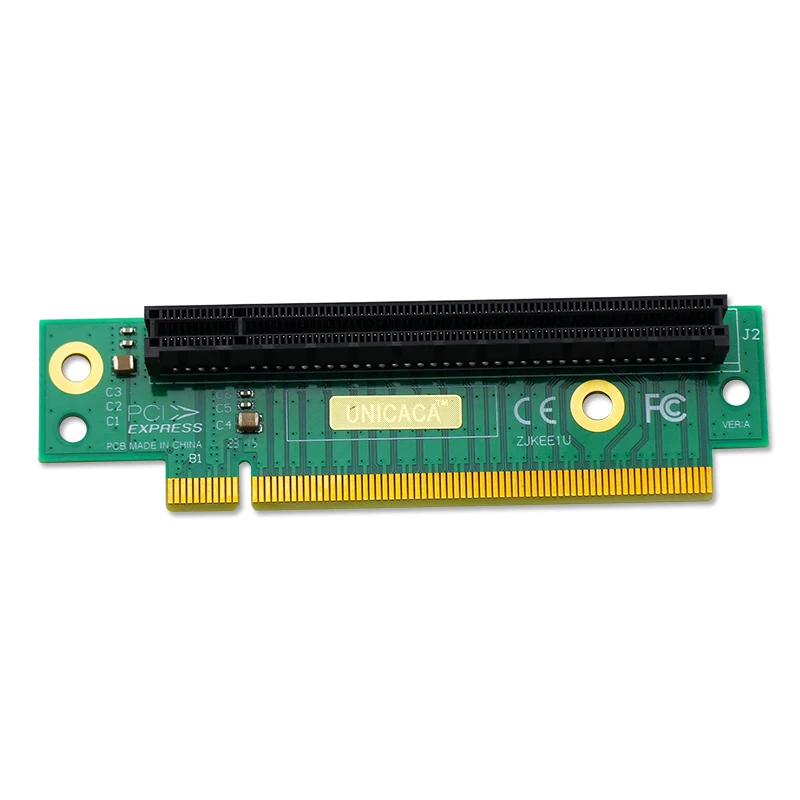 UNICACA AC1216 передачи карты PCIE 16X рулевого управления 90 градусов по вертикали и
