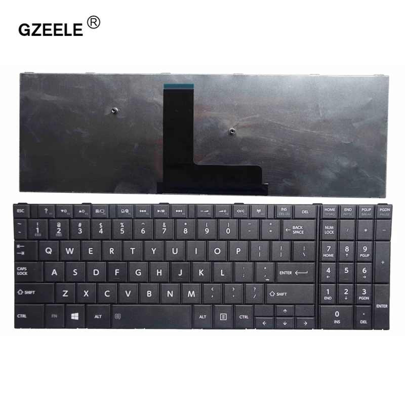 GZEELE для Toshiba Satellite Pro R50 R50-B C50T-B США черная клавиатура ноутбук/ноутбук QWERTY US английский C55D-B5102