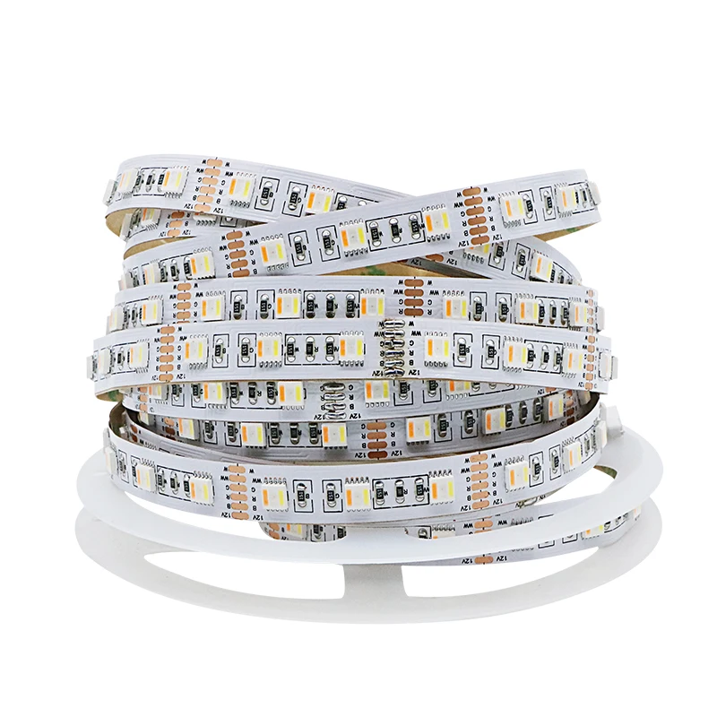 SZYOUMY новейшая RGB + CCT 5 в 1 RGBWWW Светодиодная лента 5050 60led/метр 12В DC CW WW чипы Гибкая