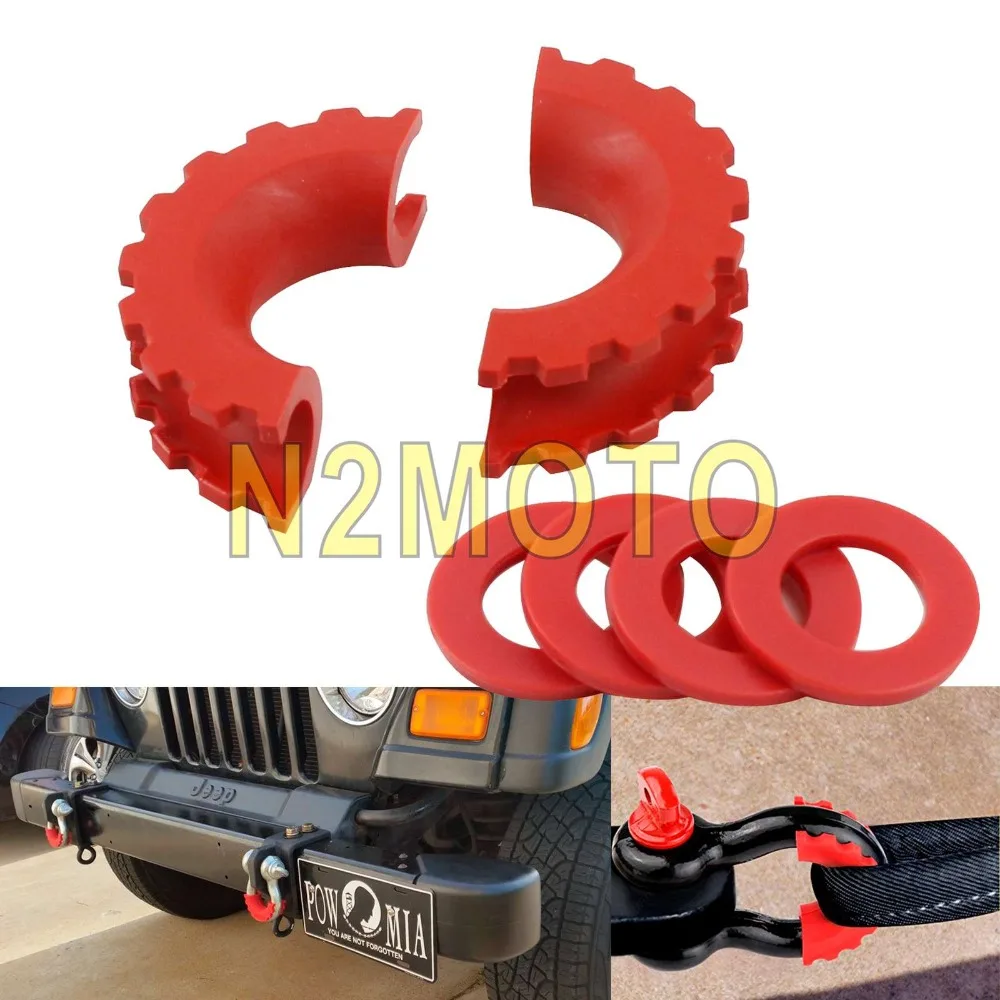 

Car Standard 5/8 Shackles Protector Cover 3.25T Towing Parts Anti Rattle Guard for Car Offroad Recovery 4x4 Accessories