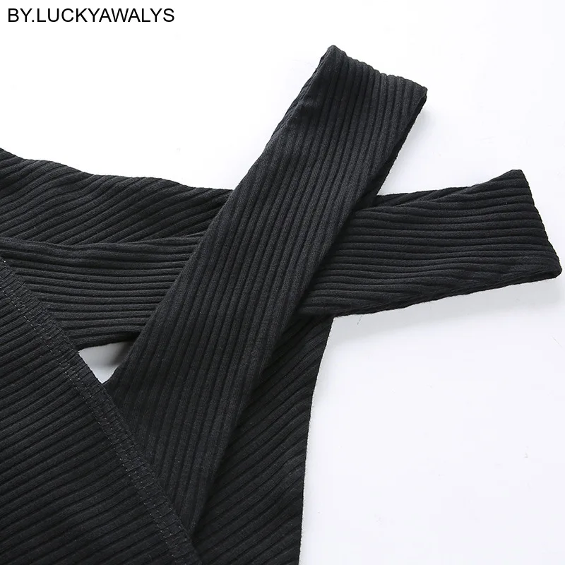Sexy Summer Bodysuit Female Women Cross Bandage Hollow Black Playsuit Sleeveless Cotton Jumpsuit Casual Fashion Slim Romper | Женская