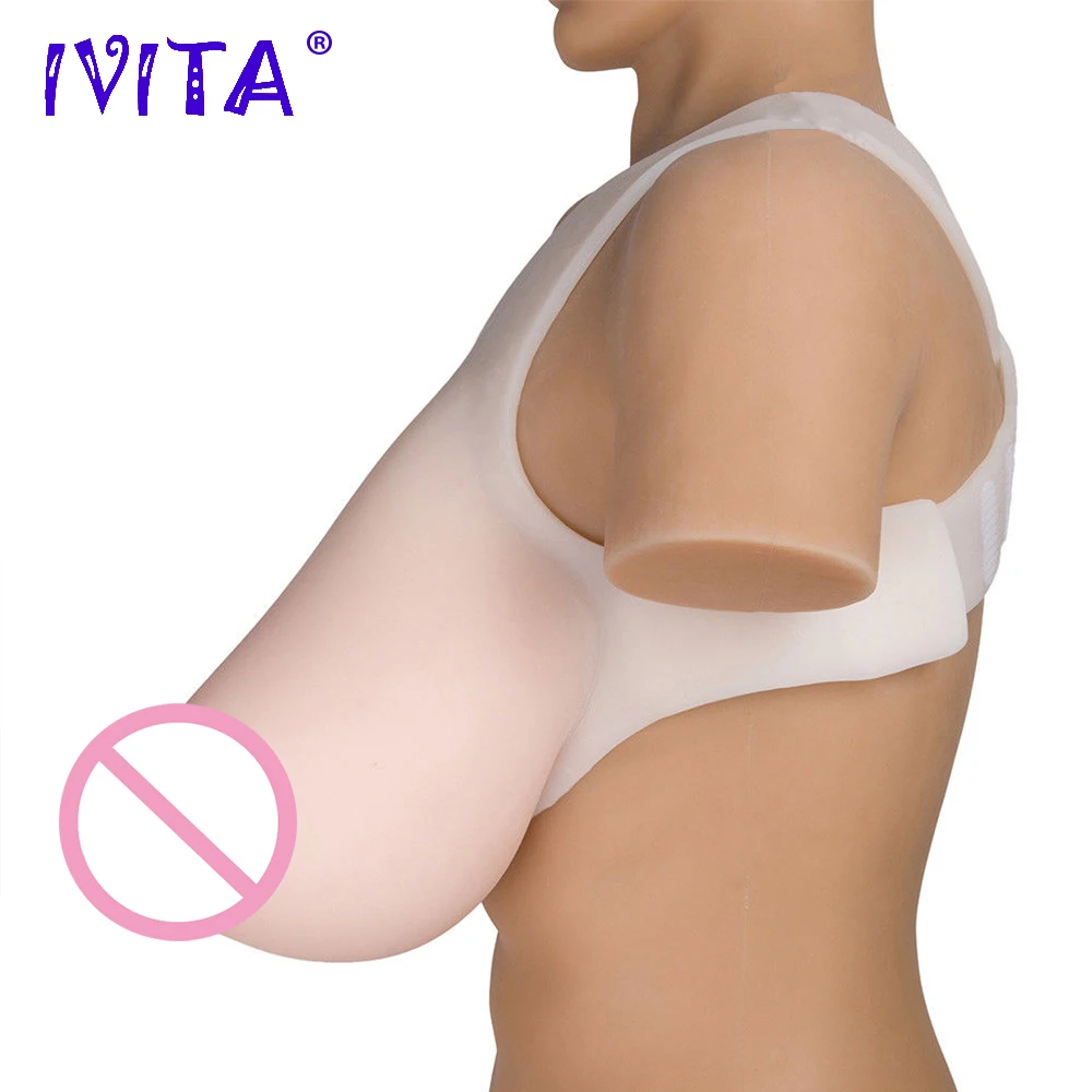 Поддельные силиконовые груди IVITA 2400 г Реалистичная силиконовая форма для