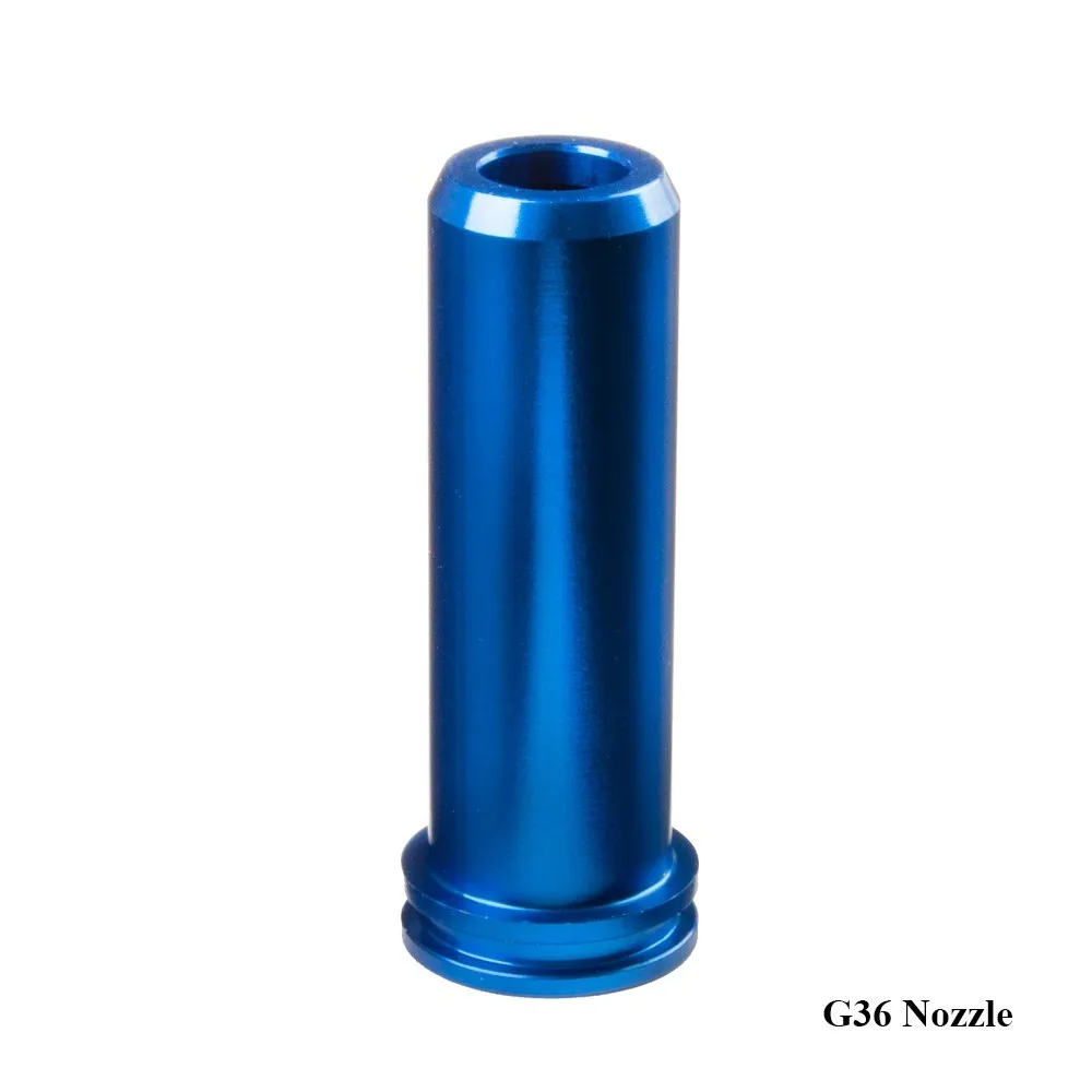 G36 Nozzle SHS алюминий M4 G36 M14 AK MP5 шрам одиночное двойное уплотнительное кольцо воздуха супер уплотнение сопла страйкбол AEG Пейнтбол армии Охотничьи аксессуары - Цвет: G36 Nozzle