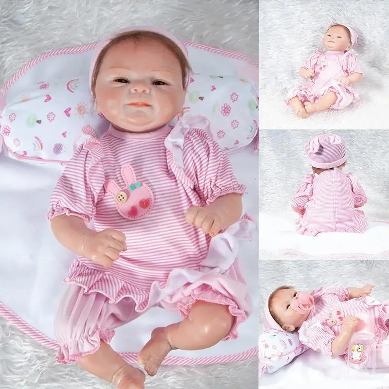Милая розовая одежда Кукла-Реборн кукла-симулятор для детей реалистичные