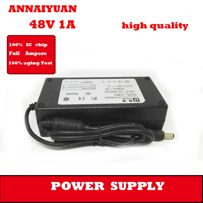 Адаптер питания для ноутбука и настольного компьютера 48 В 1 А Вт 5 5*2 мм|adapter power|adapter