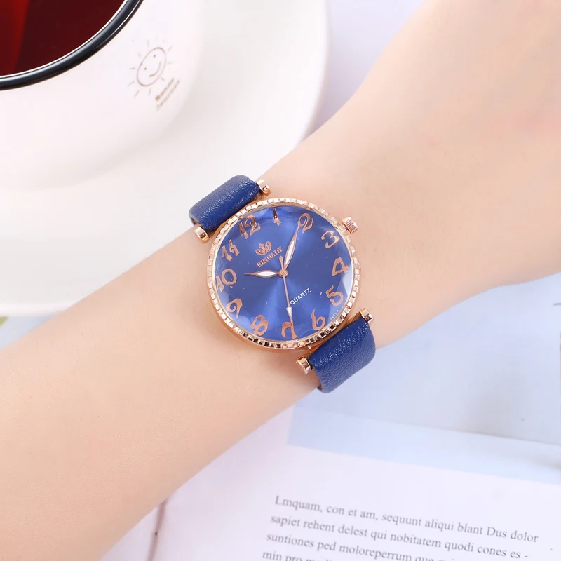 Relogio feminino модные женские часы для девушек кварцевые простые повседневные кожаные