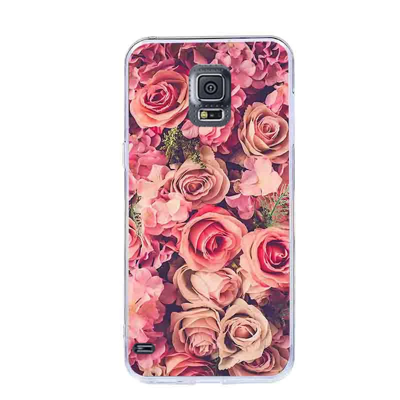 81 Чехол для samsung Galaxy S5 mini, прозрачный мягкий чехол из ТПУ для samsung S5mini SM-G800F G800, силиконовая задняя крышка 4,5" - Цвет: 81