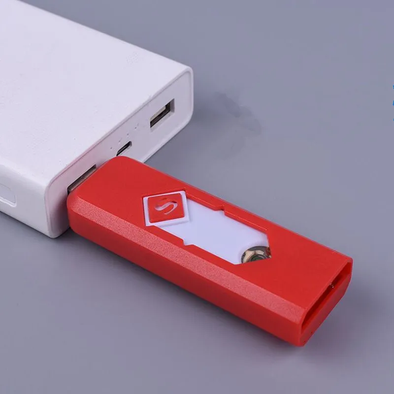 Зарядка через usb Зажигалка бездымного Непламено зажигалки для электронных
