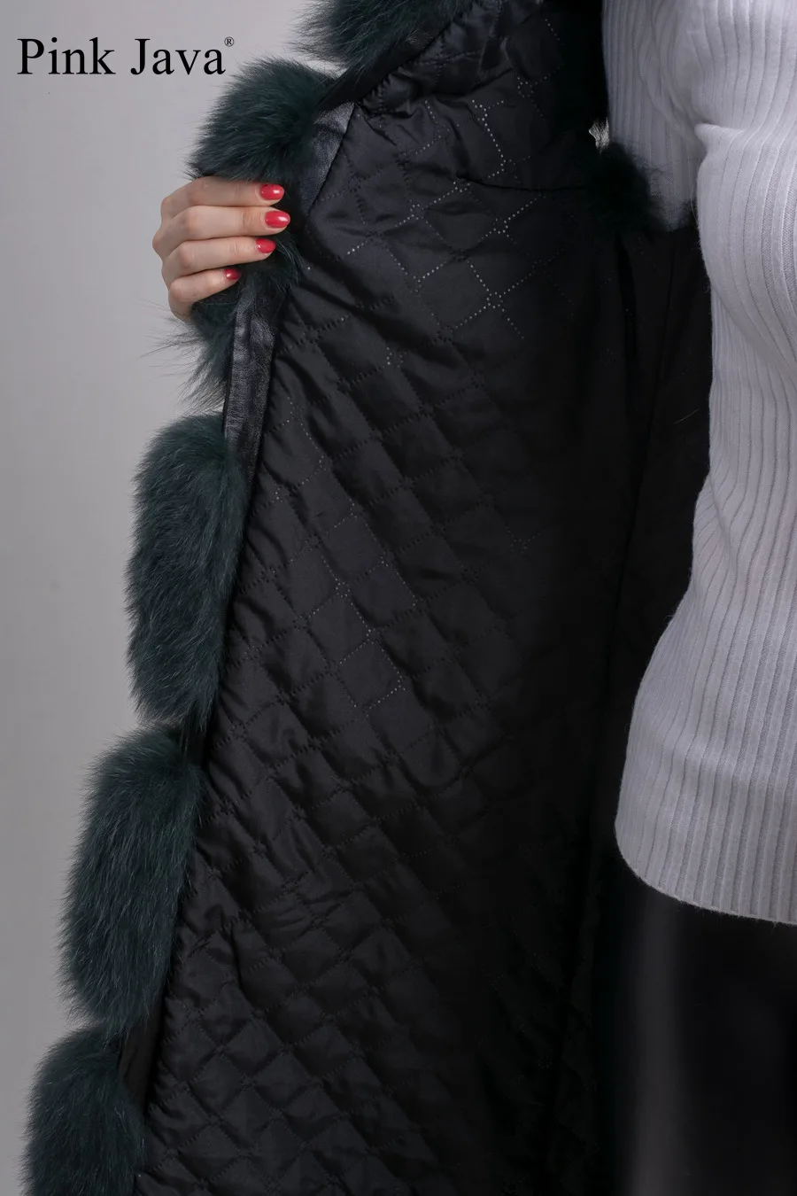 Новое поступление 2016 высокое качество розовый java QC8034 Длинный жилет из