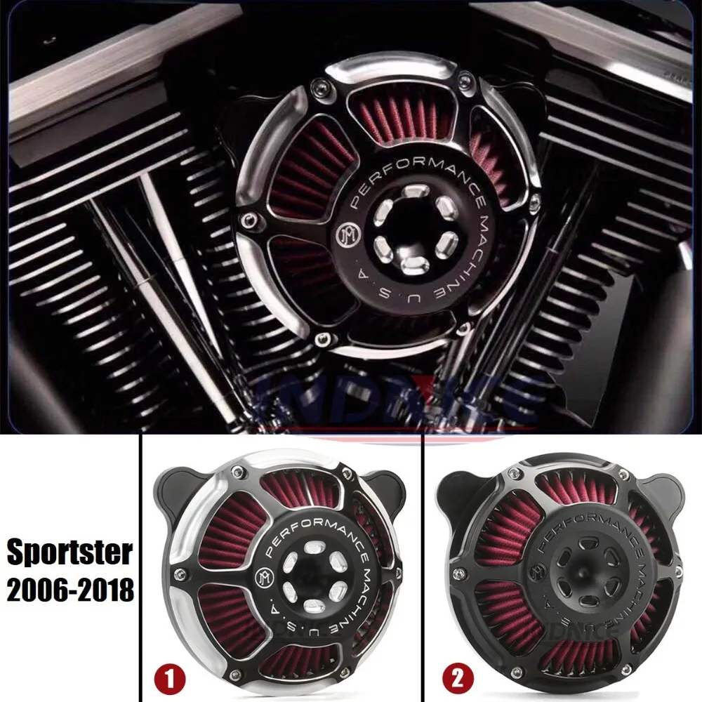 Воздухоочиститель с ЧПУ для Harley 1200 48 72 XL883 XL1200 Iron 883 Sportster 2006 2018 2016|Воздушные