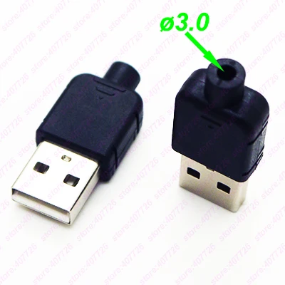 Высокое качество 10 шт. DIY USB Тип Штекерный разъем в сборе адаптер Разъем 2 0 розетка