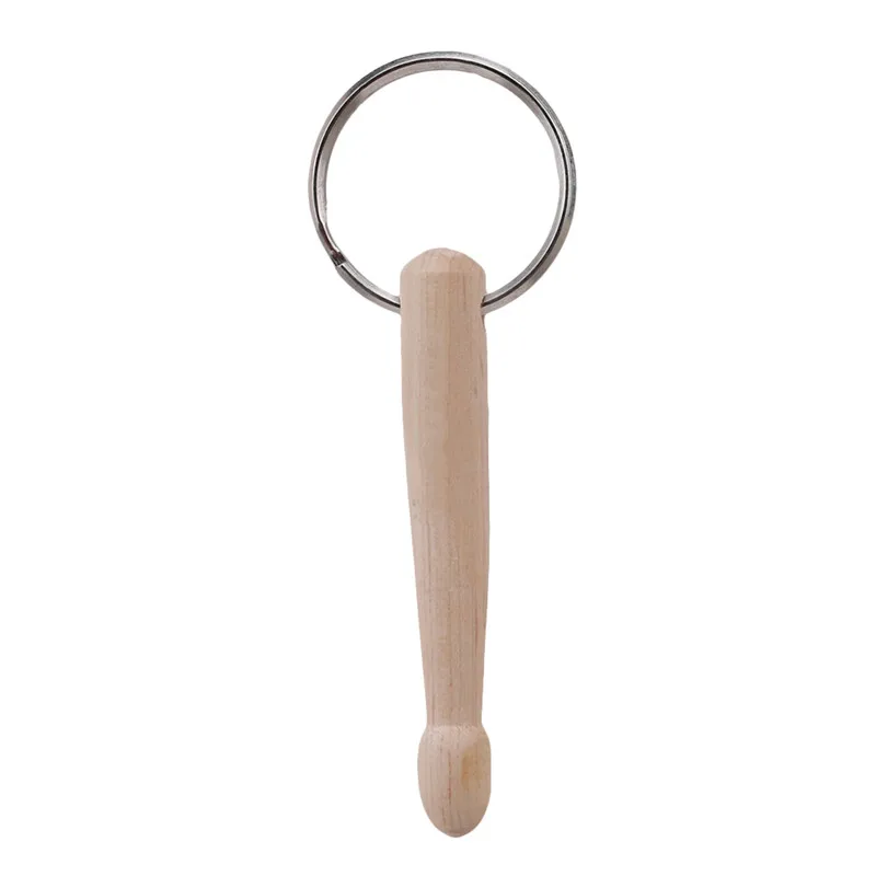 

Wood Drumsticks Percussion Key Ring Chain Keyrings Mini Drum Sticks Keychain for Drum Parts