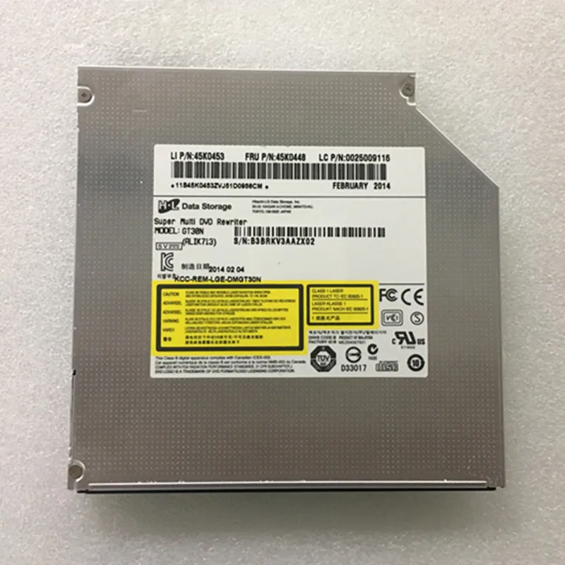 Ноутбук Внутренний двойной слой 8X DVD+-RW горелки DVDRAM GT80N GT50N GT30N супер мульти 12,7 мм SATA лоток загрузки