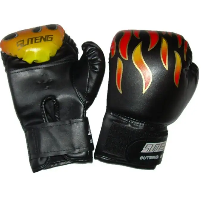 От 2 до 7 лет пламя ребенок ММА Муай Тай Боксёрские перчатки сумка Fun удар Обучение