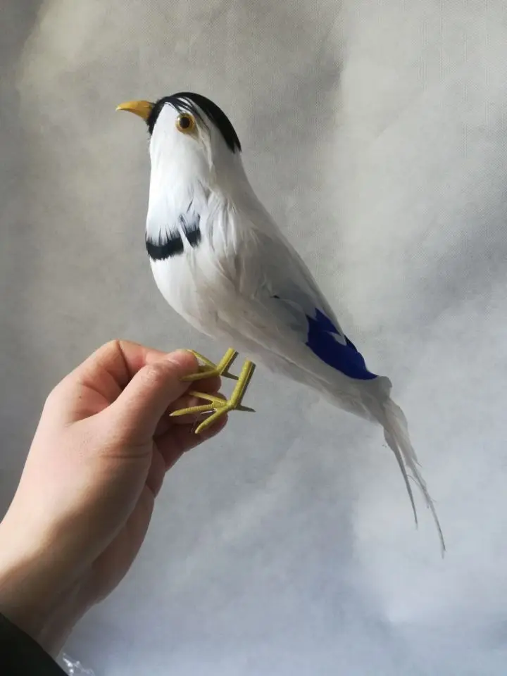 

about 30cm simulation bird feathers colourful Magpie toy model garden decoration gift h1071