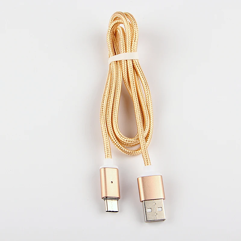 Магнитный нейлоновый плетеный кабель быстрой зарядки Type-C для HuaWei Honor V8 V9 V10 V20 Note10 8