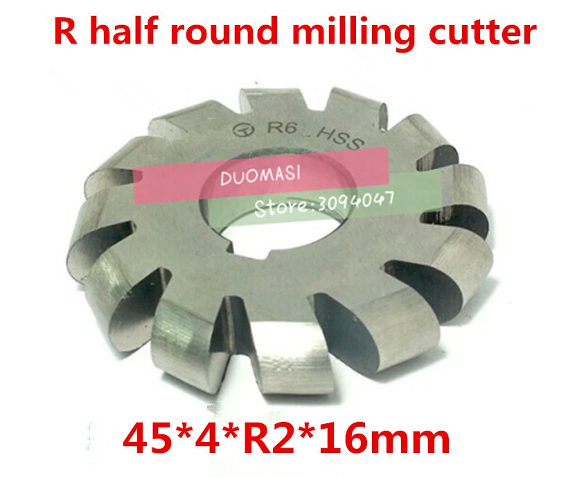 

R2 45*4 * R2 * 16 мм Внутреннее отверстие HSS выпуклые фрезы R полукруглый фреза Бесплатная доставка
