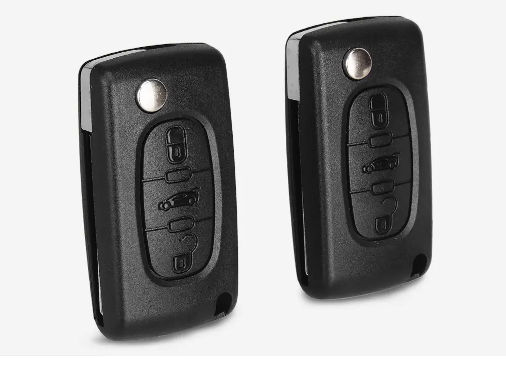 KEYYOU для peugeot 407 407 307 308 607 дистанционный ключ чехол в виде ракушки Обложка ключ 3 кнопки ключ чехол CE0523