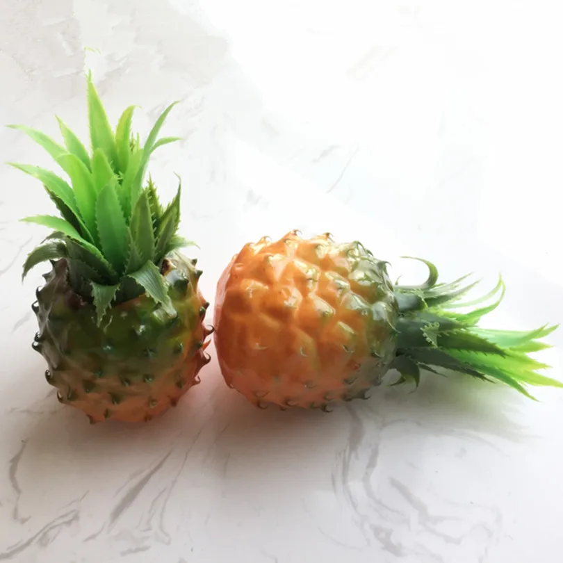 Домашние украшения для уюта . Искусственный ананас 2шт 19*12*11см .|artificial pineapple|real